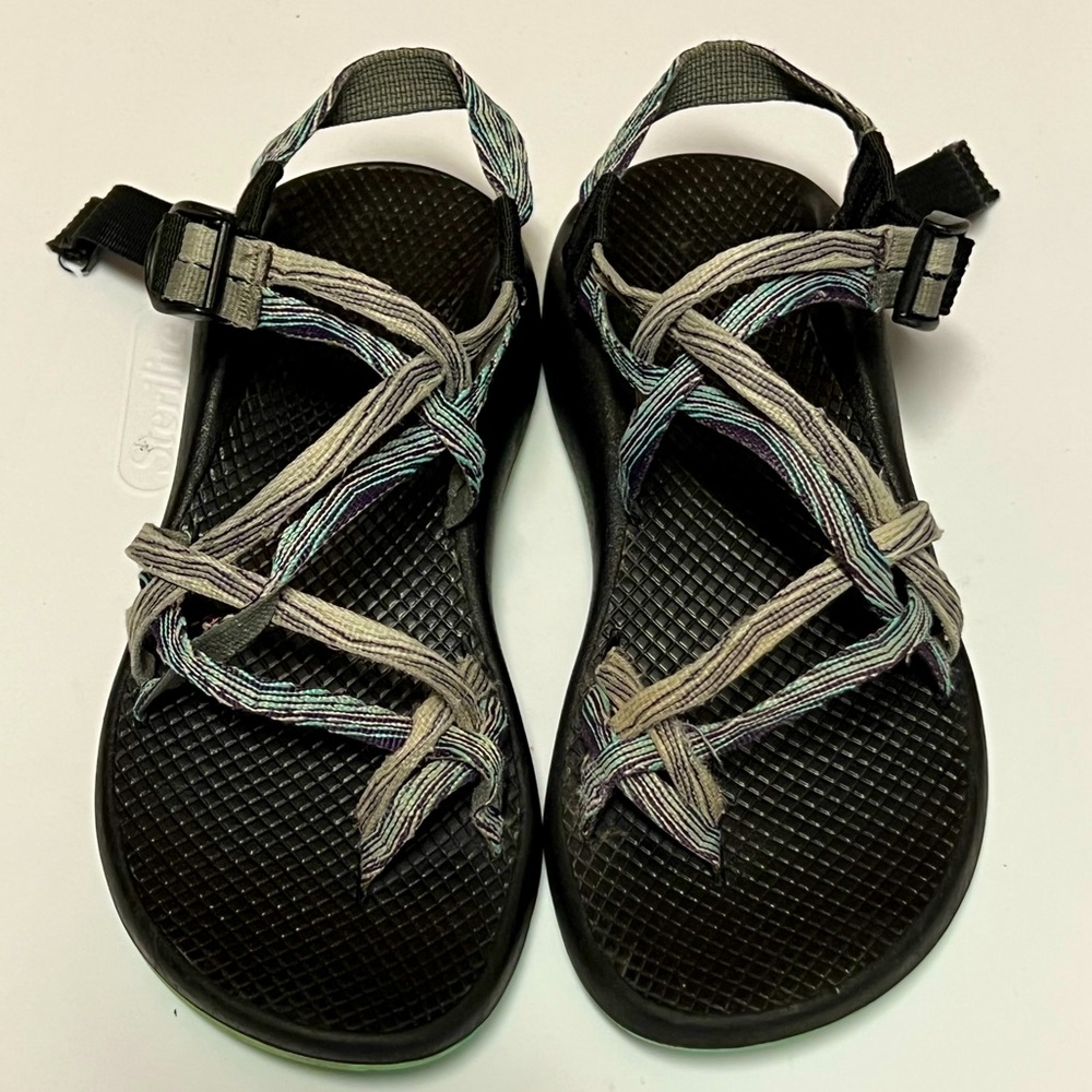 Chaco Women 8 Double strap Purple/Green